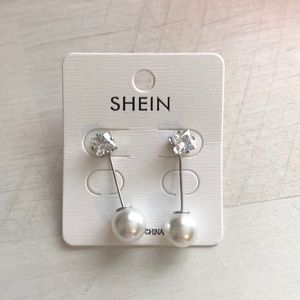 SHEIN Dangle Faux Pearl Earrings